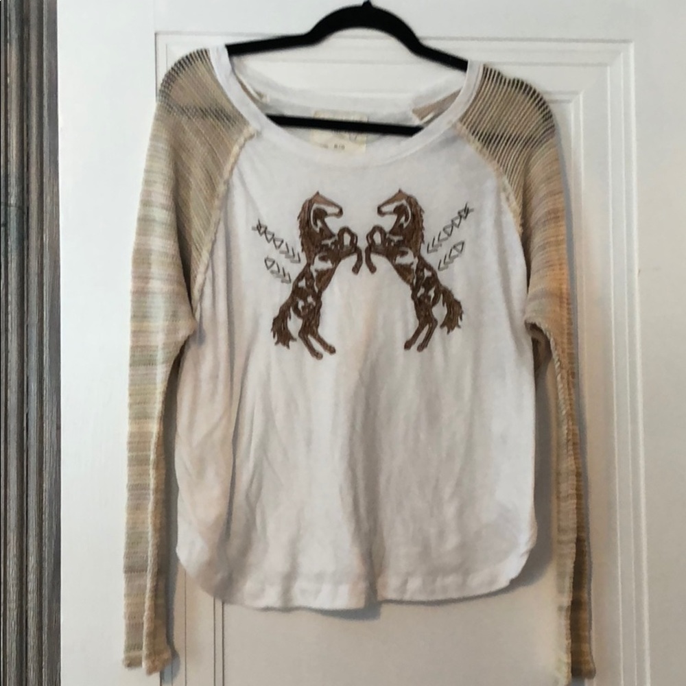 Free People Horse Blouse